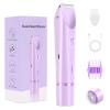2025 New Bikini Trimmer for Women, 2 in 1 Dual Head Body Bikini Shaver, Ultra Low Silent, Painless & Cordless Hair Removal for Body , IPX7 Waterproof & Easy Cleaning for Shower & Travel (Purple) view 1