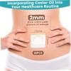 50Pcs Castor Oil Belly Button Patch, Self Adhesive Belly Button Patch, Breathable Cotton Essential Oil Wraps for Exercise, Reading, Travel, Work view 2