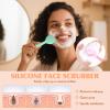 4-Piece Silicone Facial Cleansing Brush Set Manual Facial Cleansing Brush Pore Cleansing Brush Deep Cleansing Facial Brush view 3