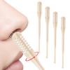 Licsaliwe 4Pcs Nasal Hair Cutter, 2 in 1 360 Degree Rotating Nose Hair Trimmer with Ear Picker, Double Sided Manual Nasal Beauty Tool for Women Men view 1