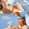 Fanovae Bikini Trimmer for Women, USB-C Rechargeable Personal Trimmer for Pubic Hair & Bikini Line, Gentle on Sensitive Skin, Rinsable Body Hair Trimmer for Legs, Underarms & Face, Gift, Sky Blue view 4