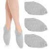 3 Pairs Foot Moisturiser Socks Overnight, Spa Cotton Socks for Foot Cream, Lotion Sock for Moisturising for Dry Feet Care, Moisturising Sock for Cracked Heel Repair Women Men (Grey) view 1