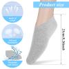 3 Pairs Foot Moisturiser Socks Overnight, Spa Cotton Socks for Foot Cream, Lotion Sock for Moisturising for Dry Feet Care, Moisturising Sock for Cracked Heel Repair Women Men (Grey) view 2