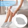 3 Pairs Foot Moisturiser Socks Overnight, Spa Cotton Socks for Foot Cream, Lotion Sock for Moisturising for Dry Feet Care, Moisturising Sock for Cracked Heel Repair Women Men (Grey) view 4