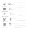 40 PCS Wedding Hair Pins for Brides, Pearl Hair Pins for Wedding, Silver Crystal Rhinestone Hair Pin Decorative Hair Accessories for Bridal Bridesmaid Women Prom Party view 2
