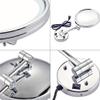 Wall Mount Lighted Makeup Mirror, 10X Magnification Vanity Mirror with LED Lights, 8 Inch, Plug-in, 180 Swivel view 4