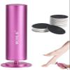 Electric Foot Callus Remover (Pink) and MOWLIE Extra Strength Foot Callus Remover Gel Travel Kit view 2