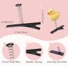 100pcs Metal Duck Bill Hair Clips With Spring,Diy Black Alligator Clips With Spring,Iron Duckbill Hairpins Barrettes,Single Prong Hairpins for Christmas DIY Hair Accessories Party Supplies Photo Props view 2