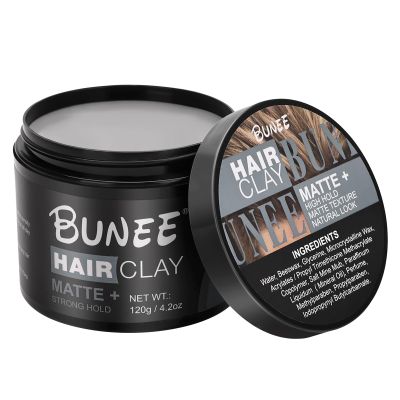 ZIBARBER Hair ClaySuper High Hold, Matte Finishorganic ingredients that promote hair and scalp healthFor Natural Texture Hairstyles (120g)