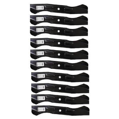 10 Hi-Lift Blades fit Replacement for MTD Cub Cadet 942-04244A 46" Deck LTX1045 LTX1046 XT2-LX46