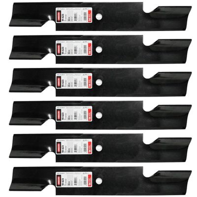 6pk High Lift Blades fit Replacement for Scag 52" 482878 Stander 71440001 Ferris 5101756 Exmark