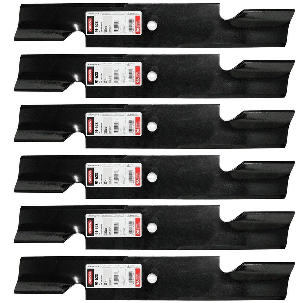 6pk High Lift Blades fit Replacement for Scag 52" 482878 Stander 71440001 Ferris 5101756 Exmark