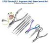 8PCS PRO Toenail Care Kit - Ingrown Toenail Clippers & Podiatry Tools Set w/Nipper, Scissors, Lifter, File & Cuticle Pusher - Foot Care Pedicure Tools for Thick Nails - Home & Salon Use view 2