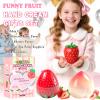 2 Pack Hand Cream Gifts Set, Hand Lotion for Dry Cracked Hands, Bridesmaid Gifts, Birthday Gifts, Thank You Gifts, Teacher Appreciation Gifts, Cute Gifts for Girls (Peach+Strawberry) view 2