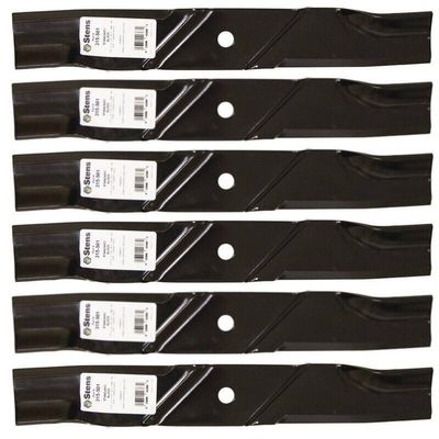 6 Standard Blades fit Replacement for Dixie Chopper 30227-50X Iron & Silver Eagle for Classic X