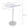 Brrnoo Hair Extension Holder Stand, Adjustable Height Double Sided Braiding Hair Rack Standing Acrylic Iron for Barber Shop with Thickened Base for Salon Home (White) view 4
