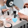 Akozon Reusable Silicone Makeup Brush Covers & Holder - TravelFriendly Dust Covers for Organizing Makeup Brushes At Home and OntheGo (blue) view 1