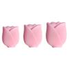 Akozon Makeup Brush Covers - Silicone Makeup Brush Holder, Reusable Dust Cover Organizer for Travel & Home, 3 Sizes for Easy Storage (pink) view 3