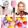 Akozon Makeup Brush Covers - Silicone Makeup Brush Holder, Reusable Dust Cover Organizer for Travel & Home, 3 Sizes for Easy Storage (pink) view 4