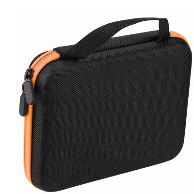 Patravious 63 Slots Essential Oil Carrying Case, 1-3ml vial portable Essential Oil Storage Bag Case Box, Hard EVA Shell Impact and Leak Proof Large Capacity Organizer with Carrying Handle (Orange)