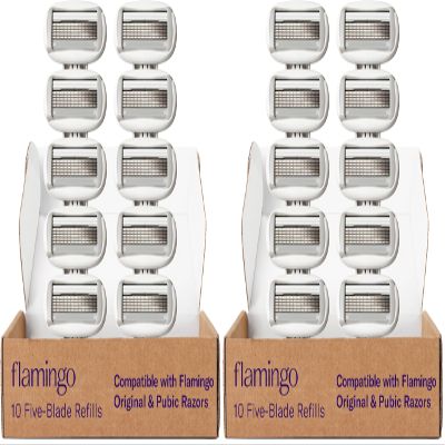 FLAMINGO Women's Razor 5-Blade Refills - Razors for Women - 10ct (Pack of 2)