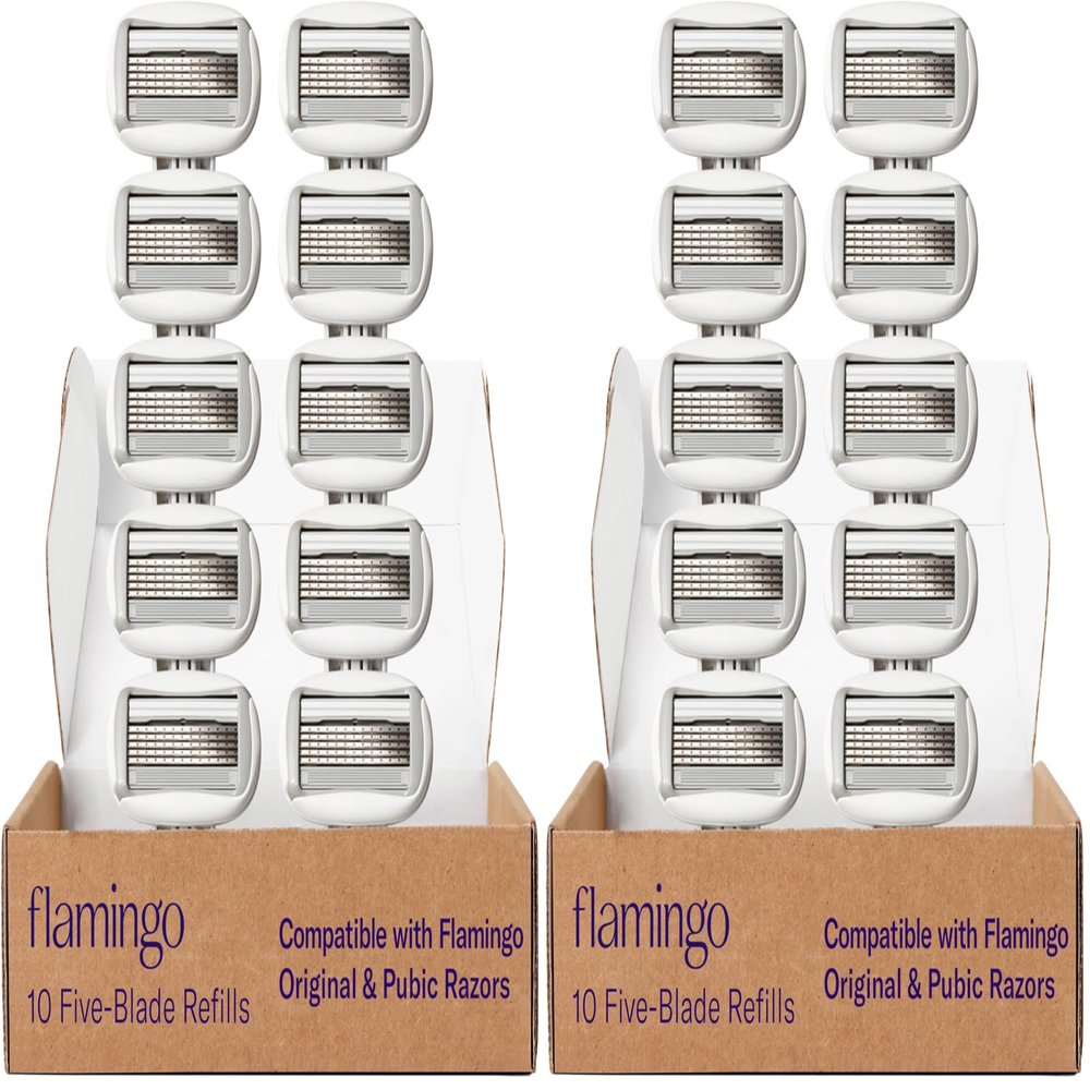 FLAMINGO Women's Razor 5-Blade Refills - Razors for Women - 10ct (Pack of 2)