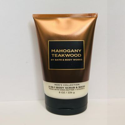Bath And Body Men's Collection Mahagany Teakwood Body Scrub And Wash 226g