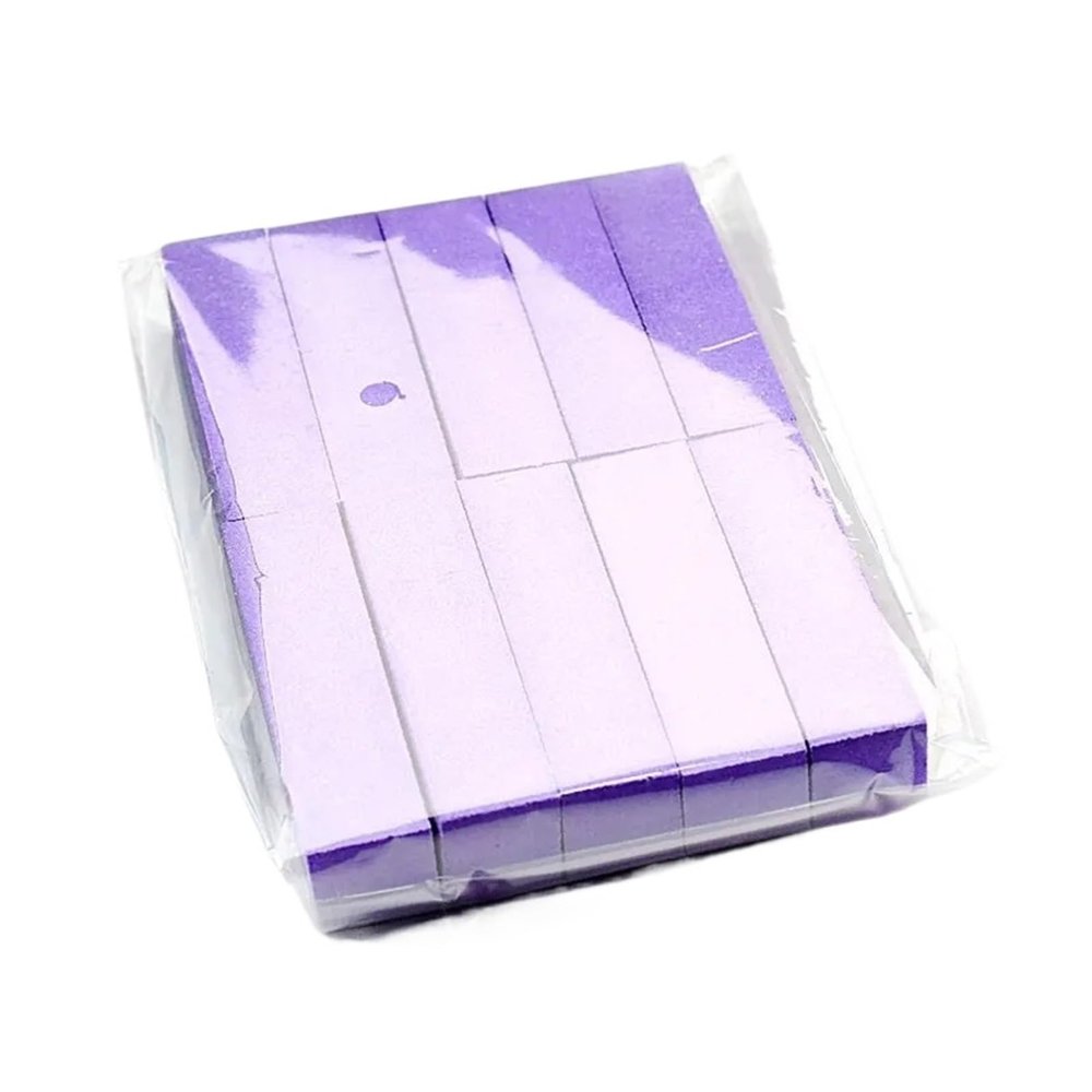 Colorful Buffing Sanding Files Block Pedicure Manicure Care Nail Art Sponge Buffer Block Polish Manicure Pedicure Tools(10pcs Purple)