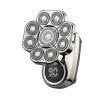 Bawldy 9.0 Shaver,Bawldy Pro Head Shaver, Bald Head Shavers for Men, 6-in-1 Detachable Head Shavers IPX7 Waterproof Intelligent Led Display (Silver-1) view 1