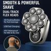 Bawldy 9.0 Shaver,Bawldy Pro Head Shaver, Bald Head Shavers for Men, 6-in-1 Detachable Head Shavers IPX7 Waterproof Intelligent Led Display (Silver-1) view 2