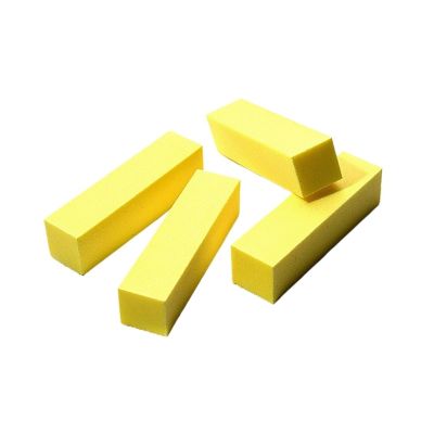 5 Pcs Colorful Sponge Nails Buffer Grind Buffing Block Sanding Files 100 180 Pedicure Manicure Care Nail Art Polishing Tools(5 Pcs Yellow)
