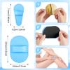 Chumia 102 Pieces Hair Removal Pad Sets Smooth Away Women, 2 Sizes Smooth Legs Skin Pad and 100 Pieces Exfoliation Fine Sandpaper, Lip Facial Leg Hair Removal Kit for Women (Blue) view 3