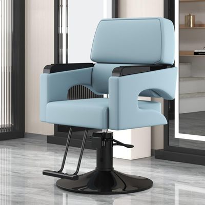 Asiwnshw Modern Art Hydraulic Barber Salon Chair for Hair Stylist, 360 Degrees Rolling Swivel Adjustable Height Stylist Tattoo Salon Beauty Spa Chair Styling Equipment(H)