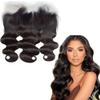 13x4 Lace Frontal Closure Body Wave Ear to Ear HD Lace Frontal Pre Plucked 18 Inch Human Hair Frontals Invisible Real Swiss Lace New Upgrade Pre Plucked view 1
