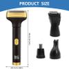Ckuakiwu Electric Shavers for Men, 4-in-1 Painless Foil Shaver with LED Display, Rechargeable Cordless Beard Trimmer for Men Face Nose Eyebrows Hair, Foil Shavers for view 2