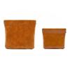 1 Set Oil Wax Leather Storage Bag, Travel Data Cable, Change Jewelry Storage Bag, Automatic Closure view 1