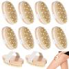 10 Pcs Dry Brushing Body Brush Exfoliating Brush with Massage Nodule Dry Skin Body Scrubber for Shower Bath Back Circulation Improvement Dead Skin Remove Beauty Exfoliator (4.92 x 2.56 Inches) view 1