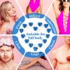 Chulan Heart Hard Wax Beads for Sensitive Skin, 400g Hypoallergenic Unscented Waxing Bead for Coarse Hair Removal, Blue Wax Beans Pearl for Body, Brazilian, Bikini, Legs, Armpits Women Home Salon view 2