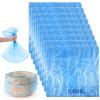 AmazingSpark 150 Pcs Blue Disposable Foot Bath Liners Heavy Duty Thickening Plastic Portable Foot Tub Liner Large Pedicure Spa Bags for Hotel Home Use 25.6 x 21.6 Inches view 1