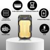 LQT Mini Foil Shaver, Portable Cordless Electric Shaver for Men, Equipped with a Set of Replacement Heads, USB-C Charging Cable, and Cleaning Brush, Suitable for Travel and Home use. (Golden) view 2