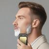 LQT Mini Foil Shaver, Portable Cordless Electric Shaver for Men, Equipped with a Set of Replacement Heads, USB-C Charging Cable, and Cleaning Brush, Suitable for Travel and Home use. (Golden) view 4