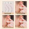 12 PCS Piercing Taper Tool Set Professional Stainless Steel Piercing Tools for Changing Jewelry Includes 14G/16G/18G/20G Straight and Curved Needles Suitable for Ear/Nose/Lip/Eyebrow/Tongue/Navel view 4