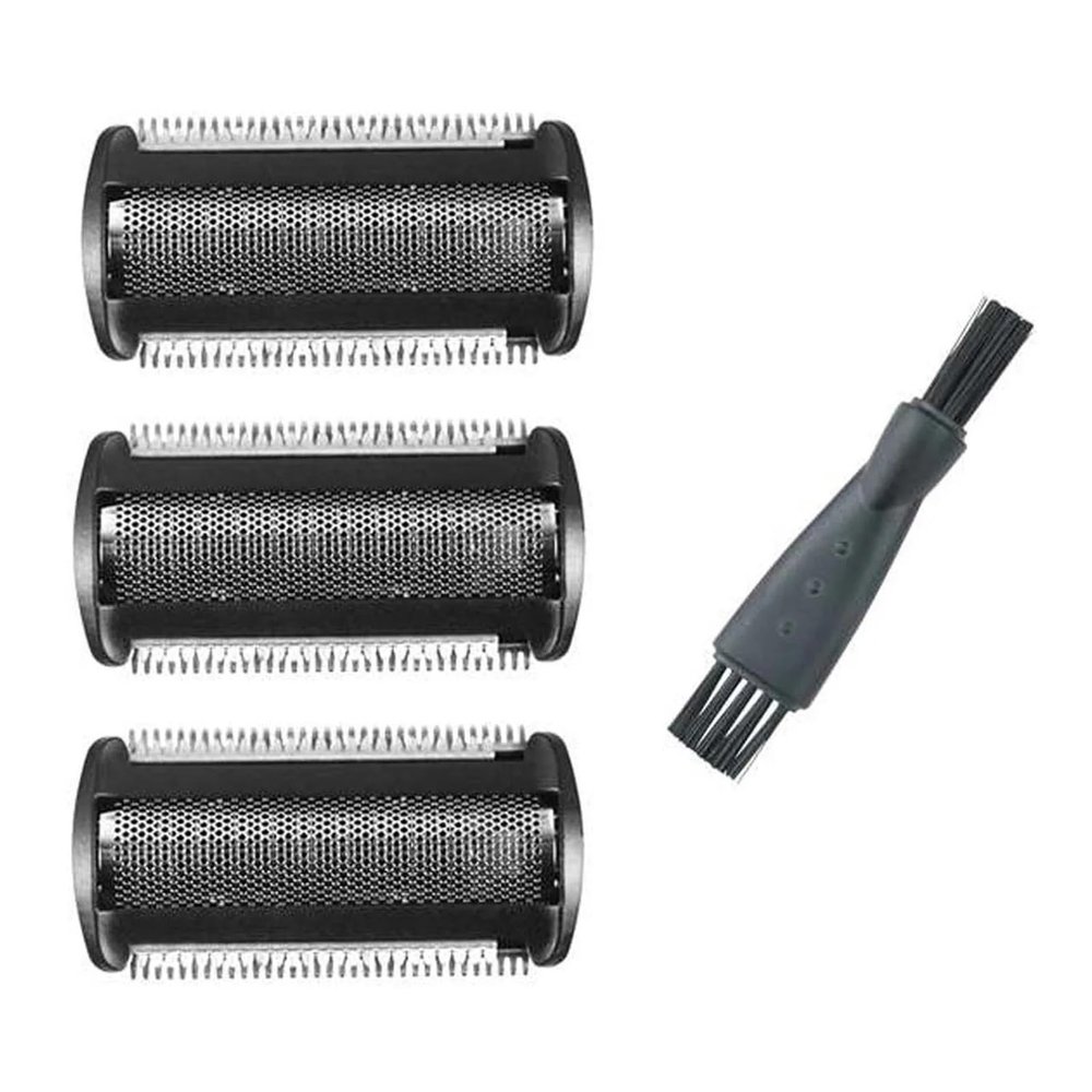 3 Pack Shaver Head Replacement TrimmerCompatible For PhilipsBodygroom BG 2024-2040 S11 YSS2 YSS3 Series With Brush
