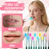 100 Pack Lip Scrub Brush Set, Pore Cleaning Brush for Face, Siliccone Nose Lip Scrubber Exfoliator Tools, Double-Sided Gentle Exfoliator & Lip Massage Tool for Smooth, Soft, Bright Lips view 4