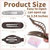 10 Pack French Flat Hair Clips for Women  Large Matte Flat Claw Clips, No-Slip Hair Clips for Thick & Thin Hair, Strong Hold Styling Barrettes, French Flat Hair Accessories view 2