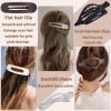 10 Pack French Flat Hair Clips for Women  Large Matte Flat Claw Clips, No-Slip Hair Clips for Thick & Thin Hair, Strong Hold Styling Barrettes, French Flat Hair Accessories view 4