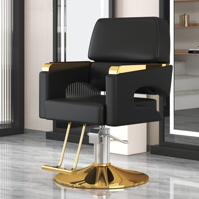 Asiwnshw Hairdresser Barber Salon Chair, Heavy Duty Hydraulic Pump Styling Chair, 360 Swivel Adjustable Spa Beauty Equipment, Hair Stylist Women Man for Barbershop(B)