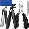 2025 Toenail Clippers for Thick Toenails for Seniors, Angled Long Handled Toe Nail Clippers for Thick Nails for Men, Heavy Duty Large Ingrown Toenail Clippers, Ultra Sharp Slanted Fingernail Clippers view 1