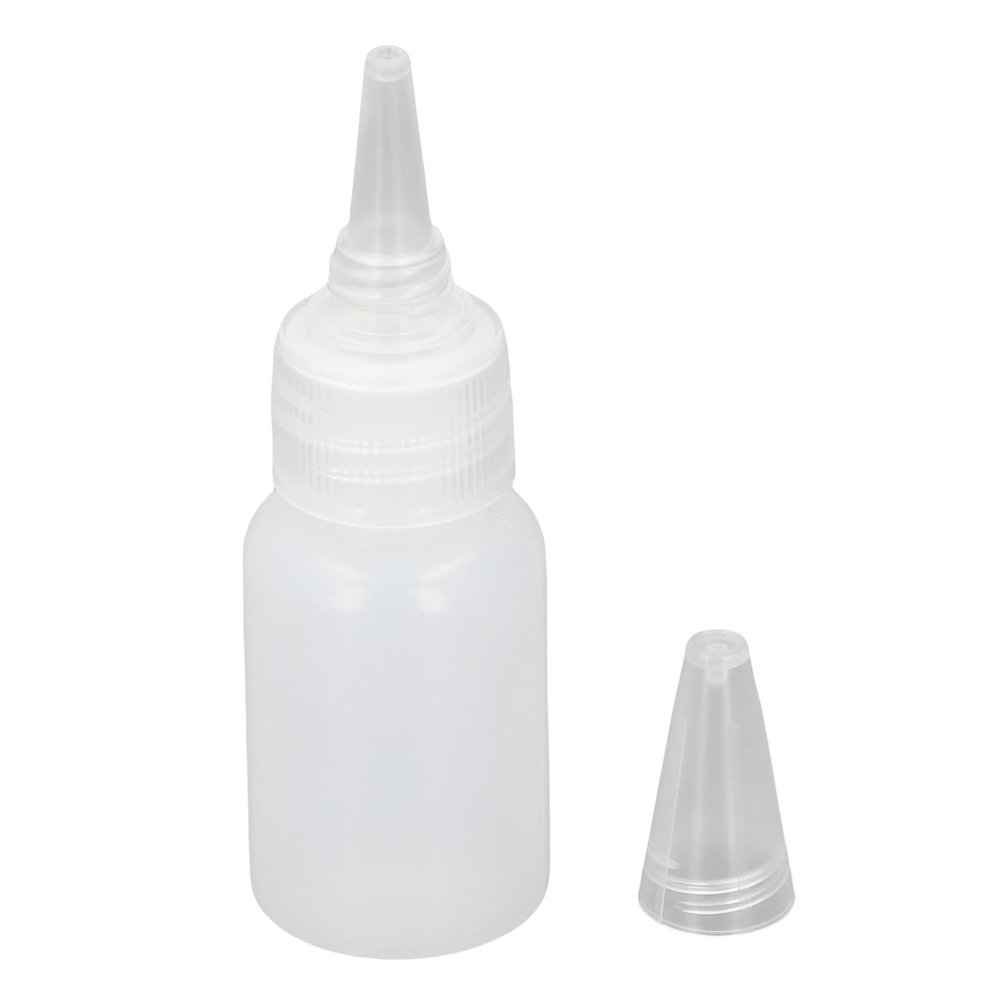 Haofy 100Pcs Plastic Squeeze Bottles Mini Squeeze Bottles Small Squeeze Bottles 20ml with Scale Tip Cap for Liquid Condiment Sauce Paint Oil Glue Icing Baking Art Craft BBQ