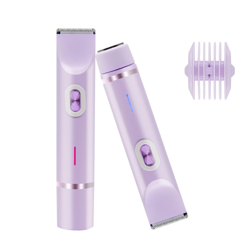 Women's Electric Dual Headed Shaver, 2 in 1 Bikini Trimmer, USB Rechargeable Electric Razors Body Hair Trimmer
